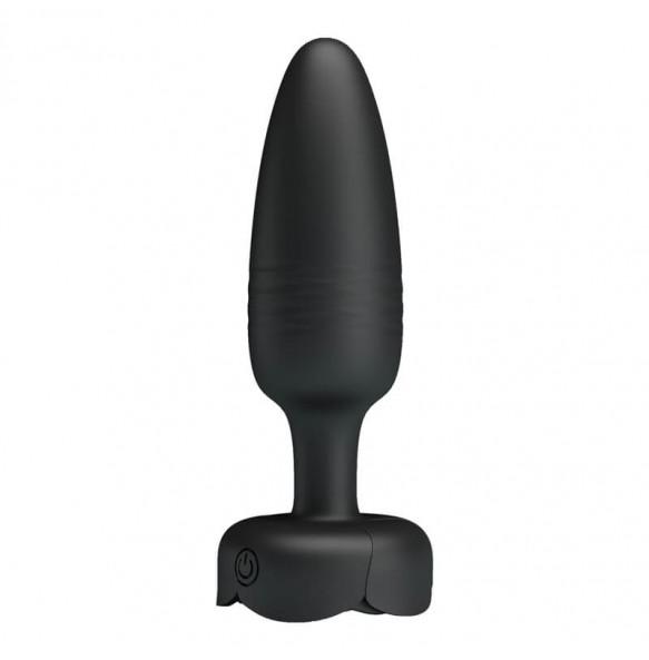 Pretty Love - Tarion RGB Light Thrusting Vibrating Anal Plug (Chargeable - Black)